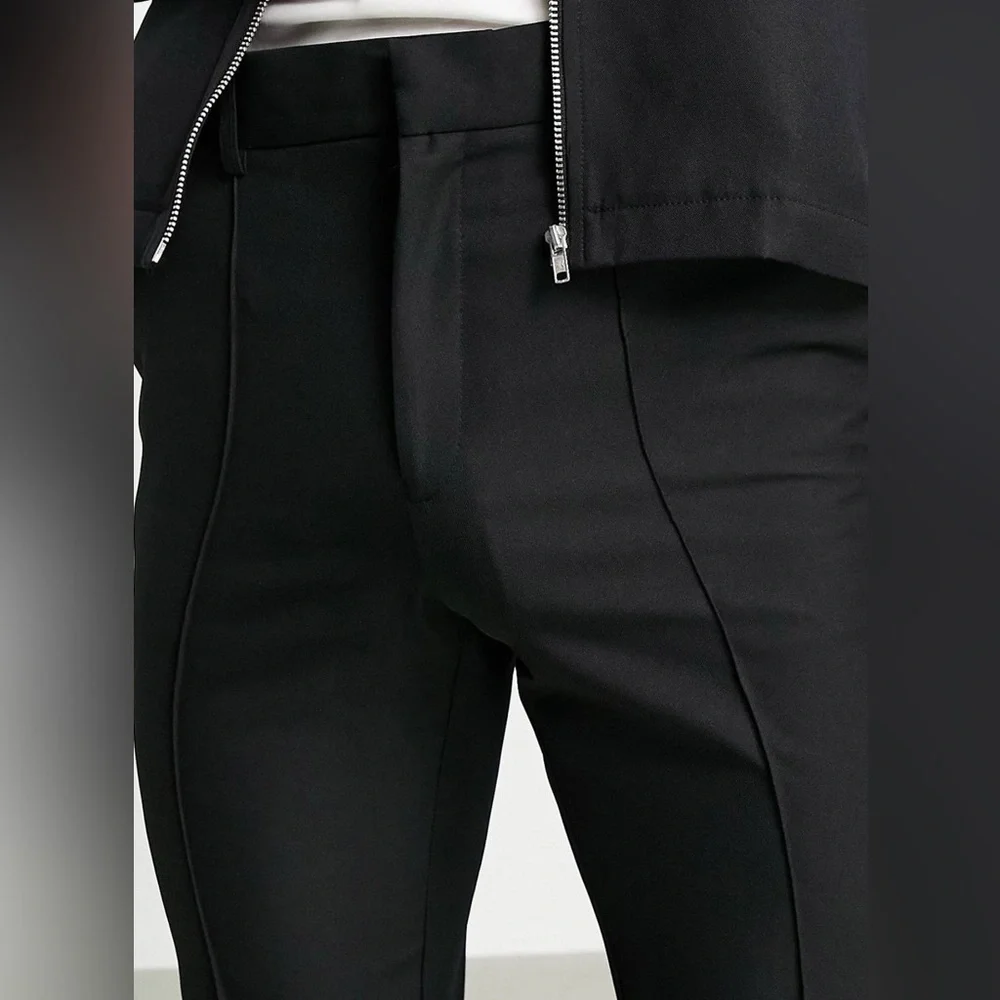 NWOT ASOS Black Mens Joggers 28 x30 - Picture 6 of 10